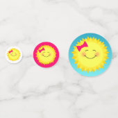 ピンクサンシャインバースデーパーティー コンフェッティ (正面)