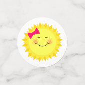 ピンクサンシャインバースデーパーティー コンフェッティ (スモール正面)