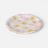 ピンクサンシャインパーティープレート ペーパープレート (アングル)