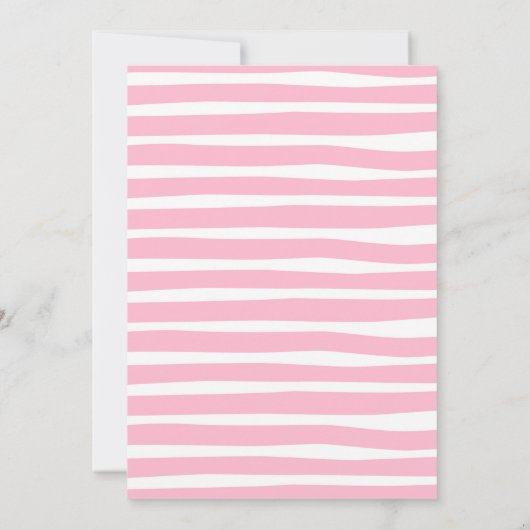 ピンクサンシャインレモネードおもしろいパーティー誕生日招待状 招待状 (裏面)