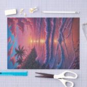 ピンクサンズビーチコーブデクページ | 熱帯ビーチ 薄葉紙 (クラフト)