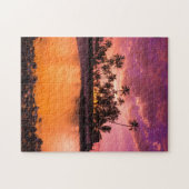 ピンクサンセットオブハワイビーチ ジグソーパズル (横)