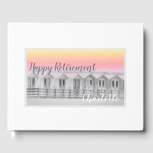 ピンクサンセットコーニッシュビーチハット退職 ゲストブック (正面)