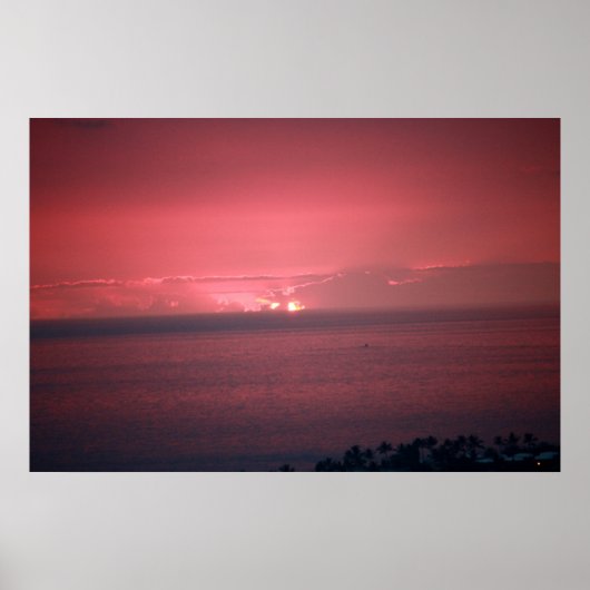 ピンクサンセットスカイポスター ポスター (正面)