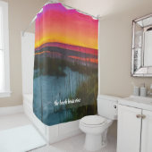 ピンクサンセットビーチサンドデューン シャワーカーテン (インサイチュ)