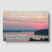 ピンクサンセットフォトお祝い・オブ・ライフ ゲストブック (正面)