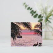 ピンクサンセットプエルトバラルタ ポストカード (スタンド正面)