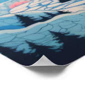 ピンクサンセットマウンテンズ ポスター (角)