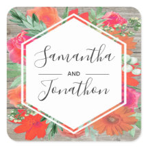 ピンクサンセット開花フローラ結婚フレーム