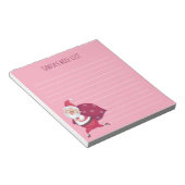 ピンクサンタの素敵なリストメモ帳 ノートパッド (アングル)