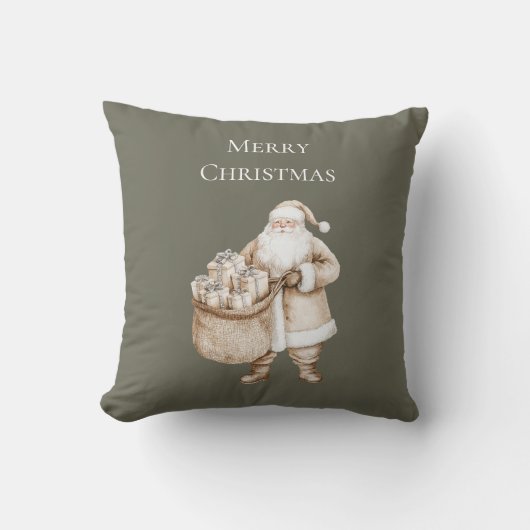 ピンクサンタカークリスマス クッション (正面)