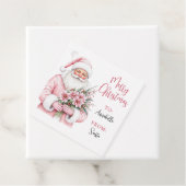 ピンクサンタクリスマスギフトラベルシール フェイバータグ (インサイチュ)