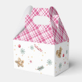 ピンクサンタクリスマスクッキークリスマス誕生日 フェイバーボックス (裏面サイド)