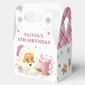 ピンクサンタクリスマスクッキークリスマス誕生日 フェイバーボックス (オープン)