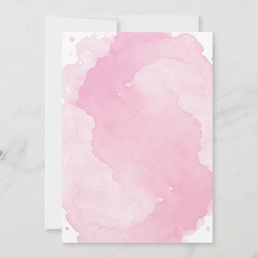 ピンクサンタクリスマスパーティの招待状 招待状 (裏面)