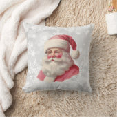 ピンクサンタクリスマスホームデコール クッション (ブランケット)