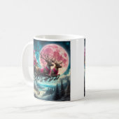 ピンクサンタコーヒーマグ コーヒーマグカップ (正面左)