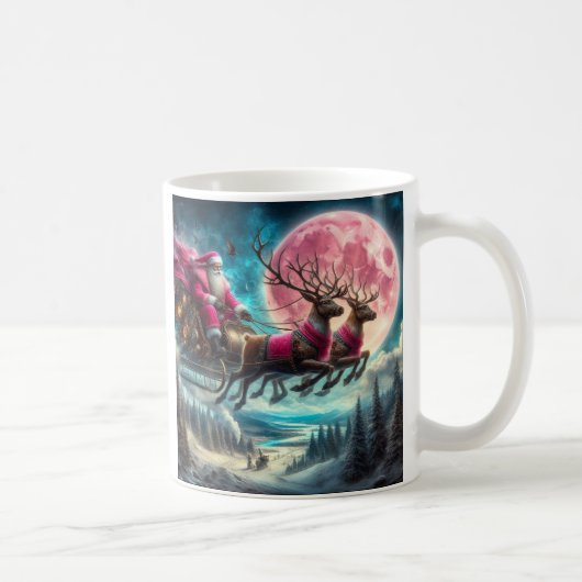 ピンクサンタコーヒーマグ コーヒーマグカップ (右)