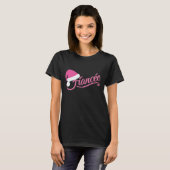 ピンクサンタハット婚約者Tシャツ 黒 Tシャツ (正面フル)