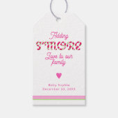 ピンクサンタベビーズモーレスメッセージカード ギフトタグ (正面)