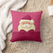 ピンクサンタリバーシブルクリスマス クッション (ブランケット)