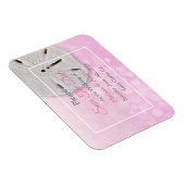 ピンクサンドドルウェディング日付磁石を保存 マグネット (右側)