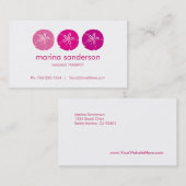 ピンクサンドドル名刺 名刺 (正面/裏面)