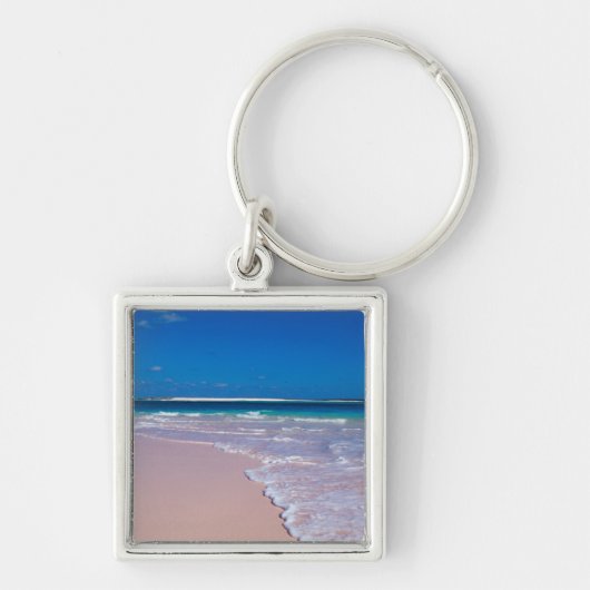 ピンクサンドビーチ、キャットアイランド·コンチベイ キーホルダー (正面)