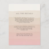 ピンクサンド |の結婚ゲスト詳細 エンクロージャーカード (正面)