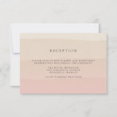 ピンクサンド | 結婚式の披露宴 封入カード 招待状 (正面)