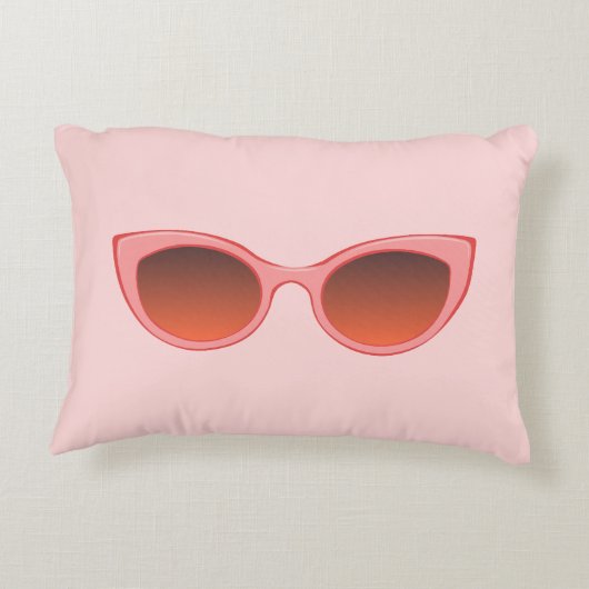 ピンクサンニー、キャットアイサングラスフェミニン、シェード アクセントクッション (裏面)