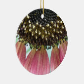 ピンクサンフラワーカスタム誕生日 セラミックオーナメント (右)