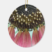 ピンクサンフラワーカスタム誕生日 セラミックオーナメント (左)