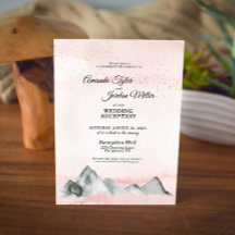 ピンクサンライズマウンテンウェディングレセプション