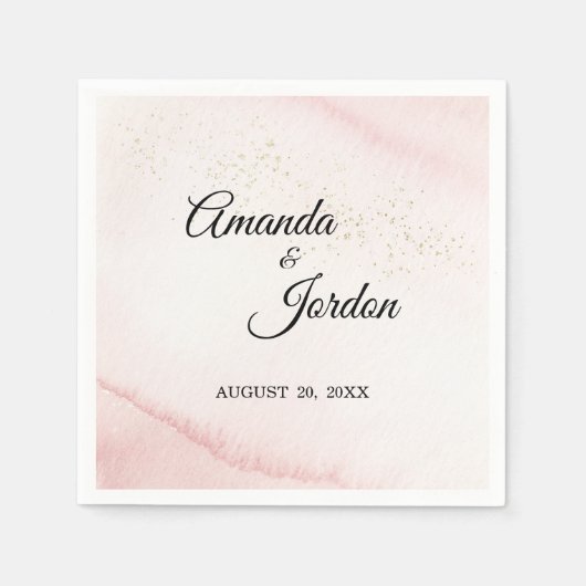 ピンクサンライズマウンテンコーディネートカクテルナプキン スタンダードカクテルナプキン (正面)