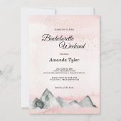 ピンクサンライズマウンテンバチェロレッテ週末 招待状 (正面)