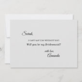 ピンクサンライズマウンテンブライデスメイド提案カード 招待状 (裏面)