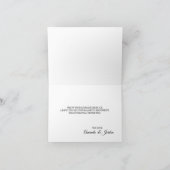 ピンクサンライズマウンテン結婚ズサンキューカード サンキューカード (内部)