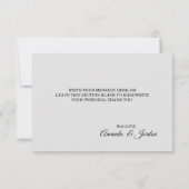 ピンクサンライズマウンテン結婚ズサンキューフラットカード サンキューカード (裏面)