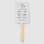 ピンクサンライズマウンテン結婚式 プログラムハンドファン ハンドファン (裏面)