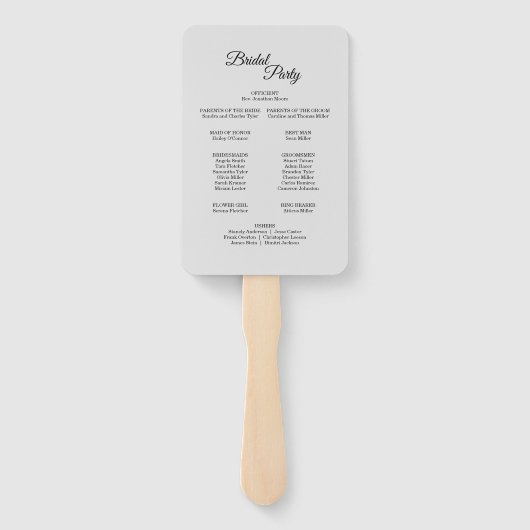 ピンクサンライズマウンテン結婚式 プログラムハンドファン ハンドファン (裏面)