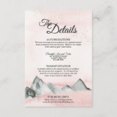 ピンクサンライズマウンテン詳細エンクロージャカード エンクロージャーカード (正面)