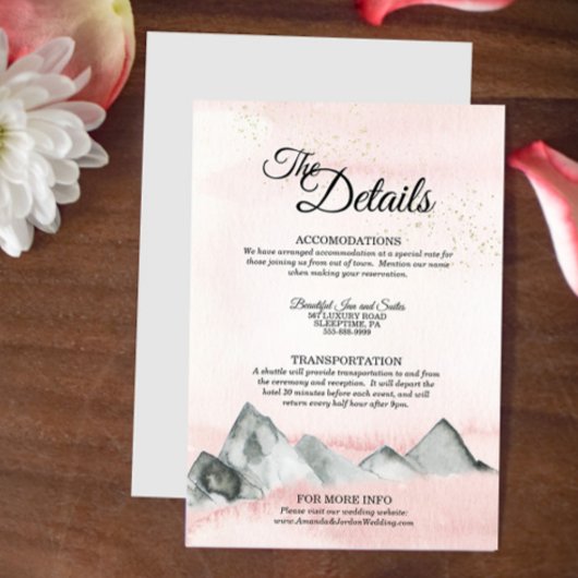 ピンクサンライズマウンテン詳細エンクロージャカード エンクロージャーカード