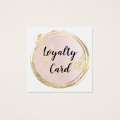 ピンクサークルデザインロイヤリティカード (正面)