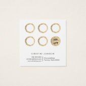 ピンクサークルデザインロイヤリティカード (裏面)