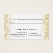 ピンクサークルデザイン紹介カード (裏面)