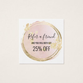 ピンクサークルデザイン紹介カード