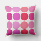ピンクサークルプリント クッション (裏面)
