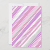 ピンクサークル誕生日ガール招待状 招待状 (裏面)