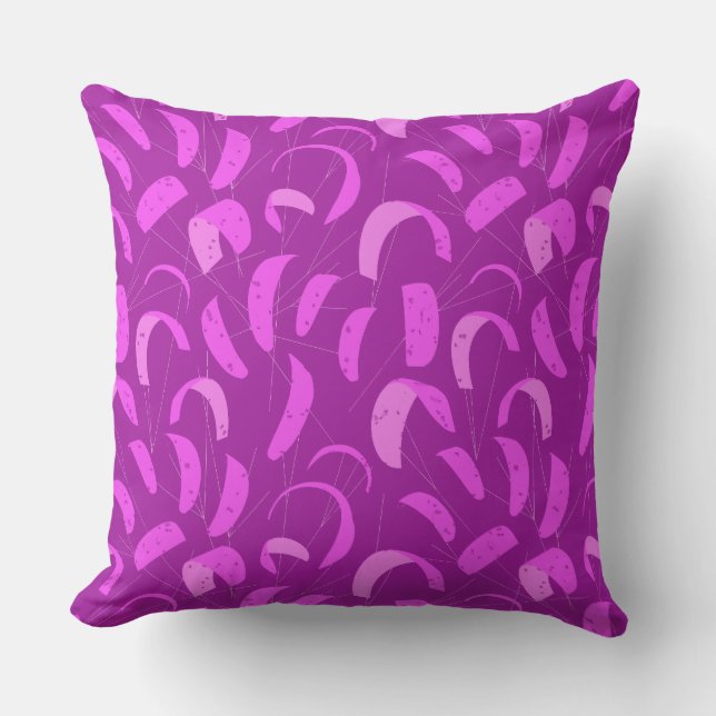 ピンクサーファーガールカイトサーフィン アウトドアクッション (正面)